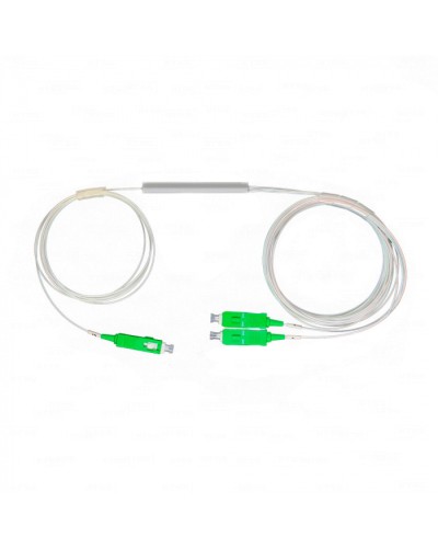 Разветвитель план 1х2 окон SC/APC 9/125 вывод 1,5м буфер 0.9мм 1260/1650 Cabeus (FCT-PLC-1/2-9-SC/A-1.5-0.9) в Березниках Оптические разветвители (сплиттеры) Pintop.ru