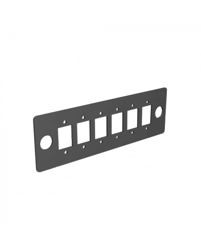 Сменная планка для оптических розеток 6 MPO/MTP Cabeus (FO-FP-6MPO-BK) в Березниках Кросс оптический Pintop.ru