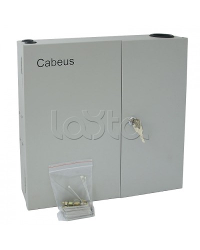 Бокс оптический настенный 19 на 16 SC/2xLC портов Cabeus FO-WL-16SC-K в Березниках Кросс оптический Pintop.ru