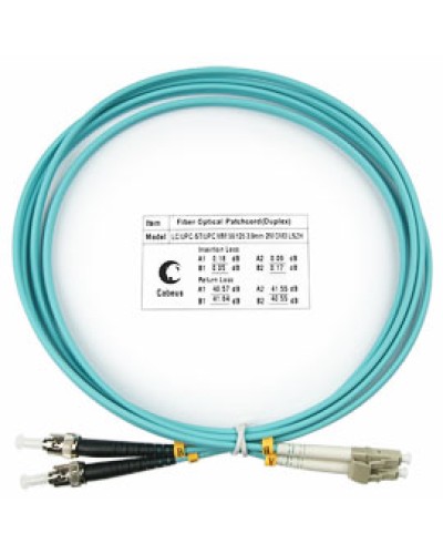Шнур оптический duplex FOP-50-LC-ST-1,5m Cabeus в Березниках Патч-корды и пигтейлы Pintop.ru