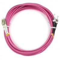 Шнур оптический duplex LC-ST 50/125 mm OM4 5м LSZH Cabeus FOP-50-OM4-LC-ST-5m
