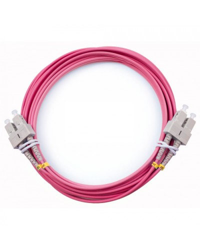 Шнур оптический duplex SC-SC 50/125 mm OM4 5м LSZH Cabeus FOP-50-OM4-SC-SC-5m в Березниках Патч-корды оптические Pintop.ru