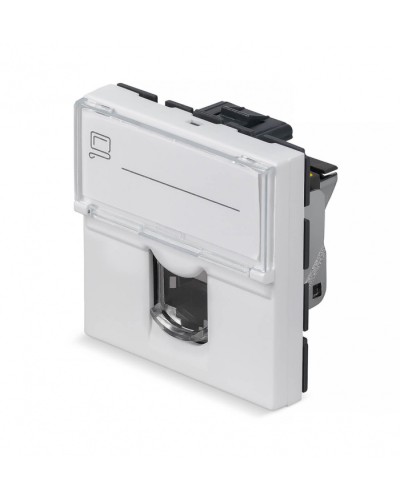 Модуль Keystone Jack RJ-45(8P8C), 180 градусов, категория 6a, экранированная Cabeus (KJ-RJ45-Cat.6a-SH-180T-FP-L-45) в Березниках Модули Keystone Pintop.ru