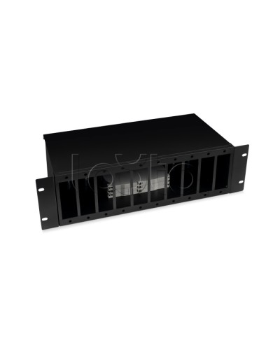 Кросс бокс оптический 19 3U на 10 адаптерных панелей Cabeus (FO-19-10FP-BK) в Березниках Кросс оптический Pintop.ru