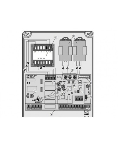 Блок управления для приводов распашных ворот Came 002ZA3P в Березниках Автоматизация ворот Pintop.ru