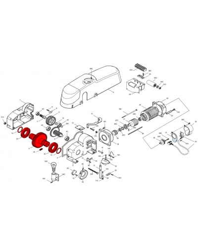 Электродвигатель E300 Came 119RIE136 в Березниках Запчасти для шлагбаумов и автоматики Pintop.ru