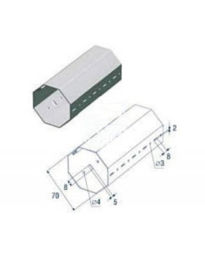 Выходной фланец G12000 Came 119RIG112 в Березниках Запчасти для шлагбаумов и автоматики Pintop.ru