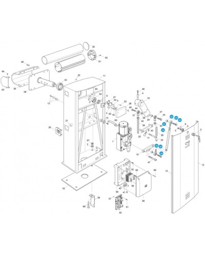 Моторедуктор G6000 Came 119RIG195 в Березниках Запчасти для шлагбаумов и автоматики Pintop.ru