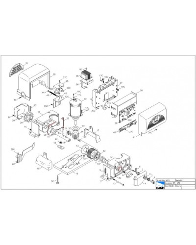 Кожух стойки DIR-P Came 119RIR154 в Березниках Запчасти для шлагбаумов и автоматики Pintop.ru