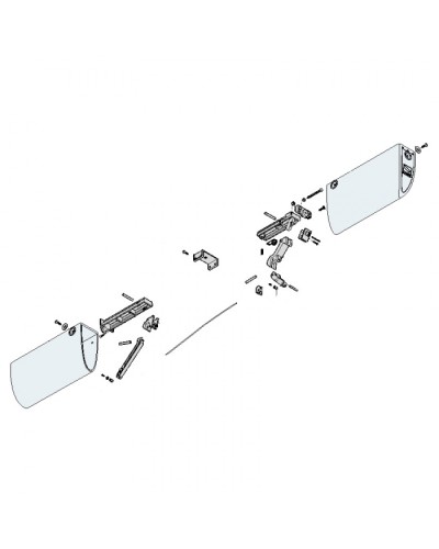 Заглушки боковые профиля безопасности DF Came 119RIR225 в Березниках Запчасти для шлагбаумов и автоматики Pintop.ru