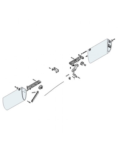 Механизм нижний профиля DF Came 119RIR228 в Березниках Запчасти для шлагбаумов и автоматики Pintop.ru