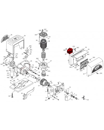 Конденсатор 20 мкФ Came 119RIR277 в Березниках Запчасти для шлагбаумов и автоматики Pintop.ru