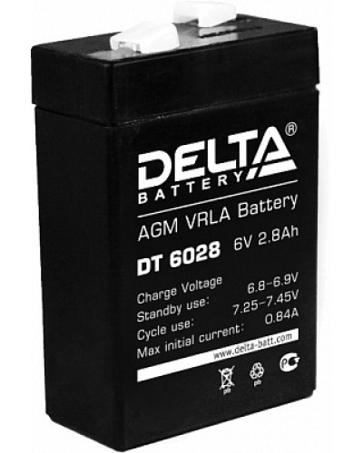Аккумулятор свинцово-кислотный Delta DT 6028 в Березниках Электротехническое оборудование Pintop.ru
