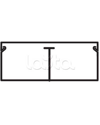 Миниканал TMC 40/2x17 с перегородкой DKC 00305 в Березниках Кабель-канал Pintop.ru