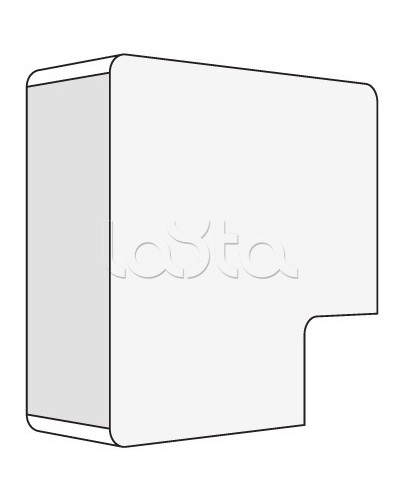 Угол плоский для миниканалов TMC AMP 15x17 DKC 00414 в Березниках Аксессуары для кабель-канала Pintop.ru