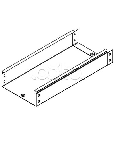 Лоток неперфорированный металлический 150х80 мм L 2000 DKC 35053 в Березниках Кабельные лотки Pintop.ru