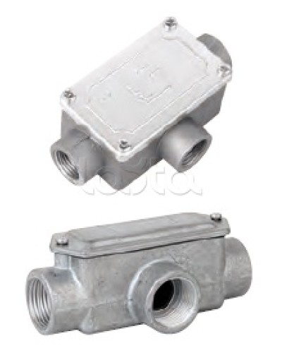 Коробка ответвительная алюминиевая, 3 ввода, М20х1,5 ,IP55, 118х67х42мм DKC 6330-20 в Березниках Распределительные коробки Pintop.ru