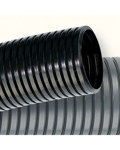 Труба ПНД гибкая гофрированная д.16 мм, лёгкая без протяжки, цвет чёрный DKC 70716 в Березниках Труба гофрированная Pintop.ru