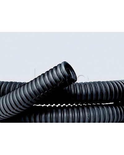 Труба ПНД гибкая гофр. д.32мм, лёгкая без протяжки, 25м, цвет чёрный DKC 70732 в Березниках Труба гофрированная Pintop.ru