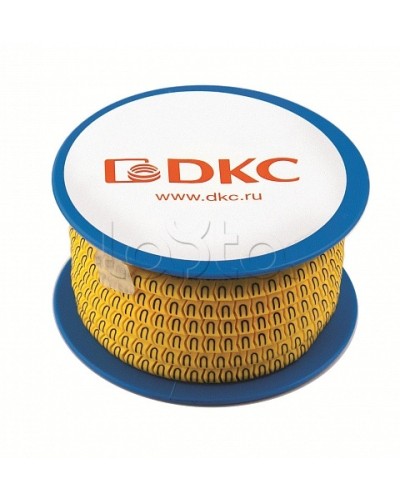 Колечко маркировочное W, 2.5-4мм. черное на желтом DKC AZO3WWBY в Березниках Аксессуары для кабель-канала Pintop.ru