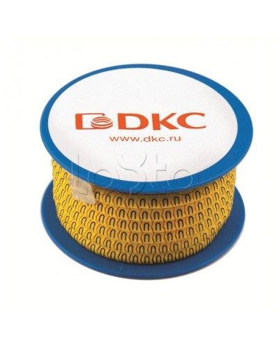 Колечко маркировочное 2, 4-8мм. черное на желтом DKC AZS402BY в Березниках Аксессуары для кабель-канала Pintop.ru