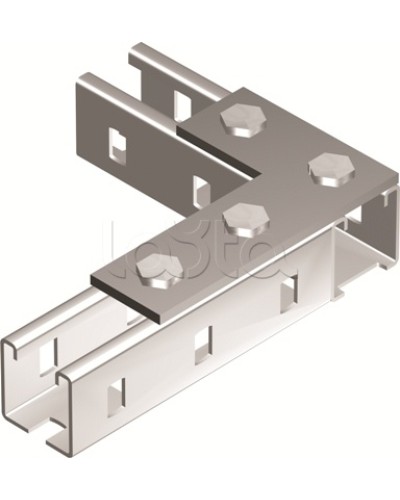 Пластина соединительная L-обр., длина 90х140 мм, 4отв., горячеоцинкованная DKC BMD1022HDZ в Березниках Аксессуары для лотков Pintop.ru