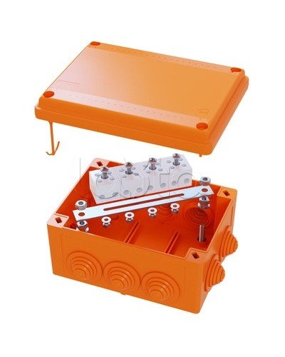 Коробка распределительная IP56, пластиковая с кабельными вводами и клеммниками 150х110х70мм DKC FSK21410 в Березниках Распределительные коробки Pintop.ru