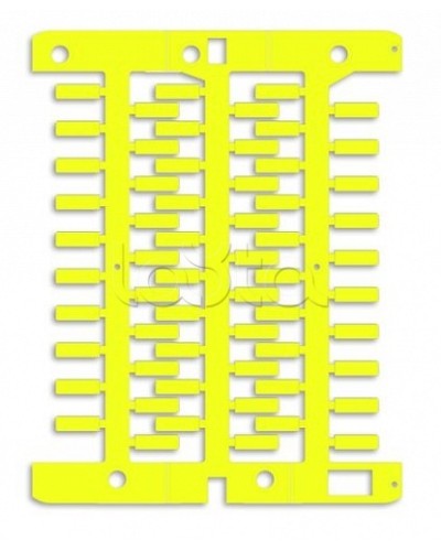 Маркировка для провода, жесткая, для трубочек. 4х12мм. Желтая DKC NUT12Y в Березниках Крепежные изделия Pintop.ru