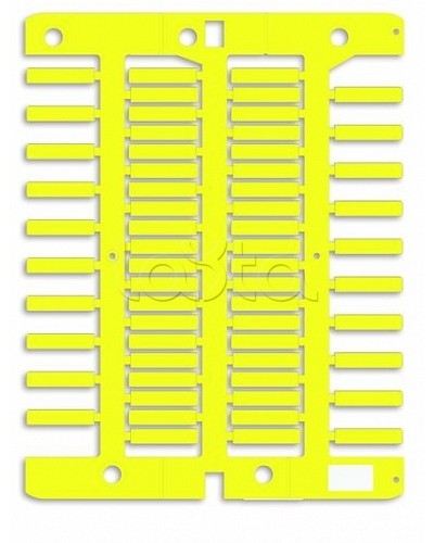 Маркировка для провода, жесткая, для трубочек. 4х18мм. Желтая DKC NUT18Y в Березниках Крепежные изделия Pintop.ru