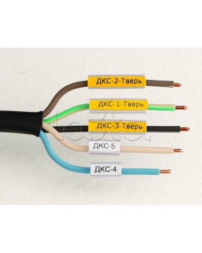 Маркировка для провода, гибкая, для трубочек. 4х10мм. Белая DKC NUTFL10 в Березниках Крепежные изделия Pintop.ru