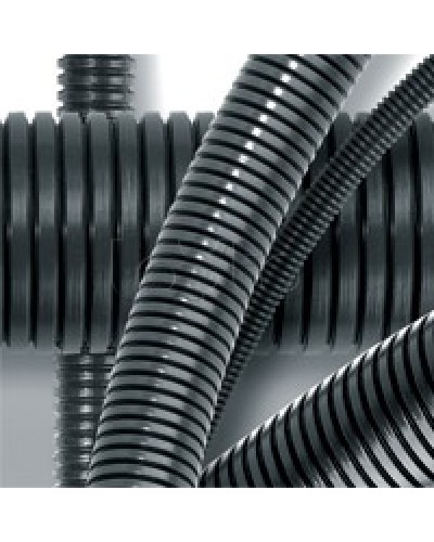 Труба гофрированная DN17мм, ПВ-2, д. вн. 16,8 мм, д. нар. 21,2 мм, полиамид 6 DKC (PA601721F2) в Березниках Труба гофрированная Pintop.ru