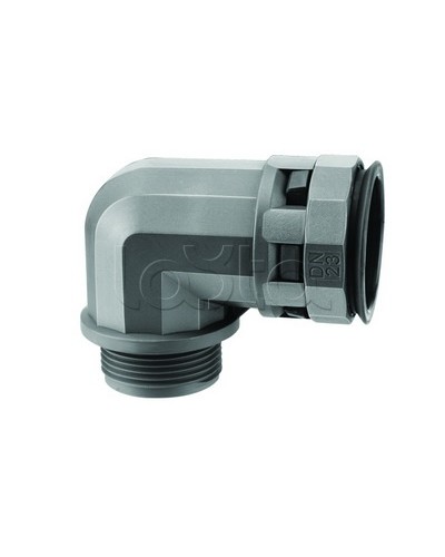 Муфта 90 грд. труба-коробка DN 12 мм, М20х1,5, полиамид, цвет черный DKC PAN12M20N в Березниках Повороты, муфты, тройники Pintop.ru