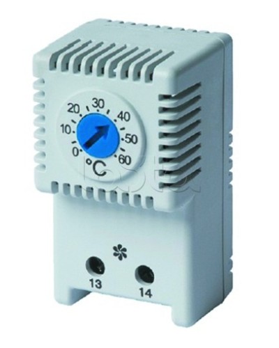 Термостат, NO контакт, диапазон температур: 0-60 °C DKC R5THV2 в Березниках Аксессуары для стоек и шкафов Pintop.ru