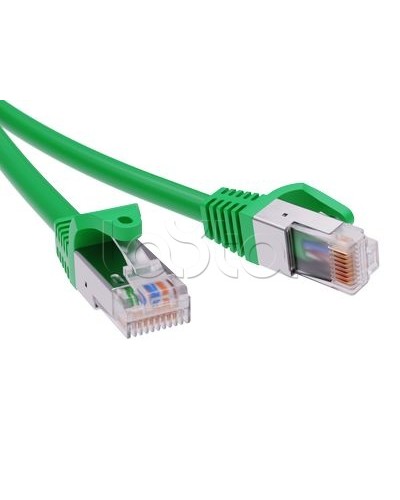 Патч-корд экранированный CAT5E F/UTP 4х2, LSZH, зелёный, 1м DKC RN5EFU4510GN в Березниках Патчкорды (медные) Pintop.ru
