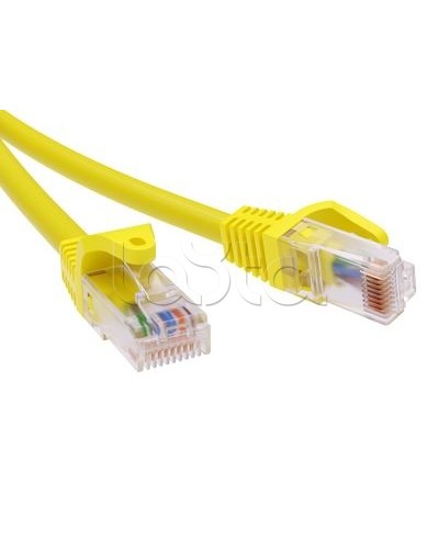 Патч-корд неэкранированный CAT6 U/UTP 4х2, LSZH, желтый, 1м DKC RN6UU4510YL в Березниках Патчкорды (медные) Pintop.ru