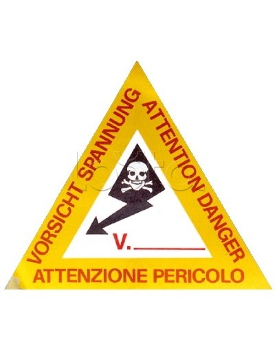 Предупреждающая табличка 120мм DKC ZTA002 в Березниках Аксессуары для лотков Pintop.ru