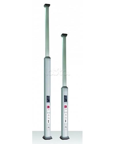 Колонна алюминиевая, 1.5 - 3м, цвет чёрный DKC 09583 в Березниках Аксессуары для стоек и шкафов Pintop.ru