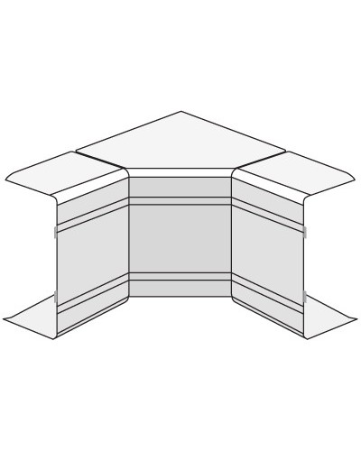 Угол внутренний изменяемый (70-120°) NIAV 25x30 мм DKC 01721 в Березниках Аксессуары для кабель-канала Pintop.ru