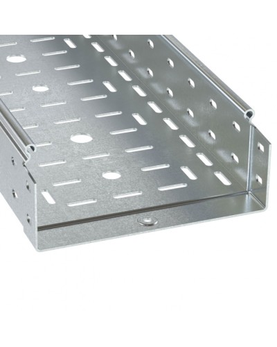 Лоток перфорированный 200х80 L3000 толщ.1,0 мм, горячеоцинкованный DKC (3530410HDZ) в Березниках Кабельные лотки Pintop.ru