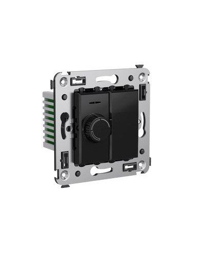 Диммер поворотный в стену, Avanti, Черный квадрат DKC 4402133 в Березниках Аксессуары для стоек и шкафов Pintop.ru