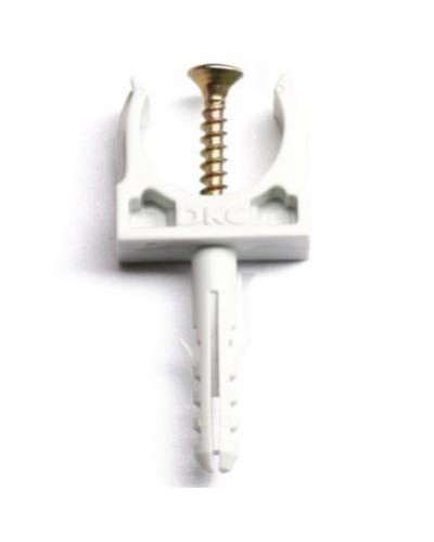 Держатель с защелкой и дюбелем, д.25 мм DKC 51325R5 в Березниках Держатели, клипсы, скобы Pintop.ru