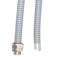 Металлорукав DN 10мм в ПВХ изоляции, Dвн 10,0 мм, Dнар 14,0, 50 м, цвет серый DKC 6071R-010