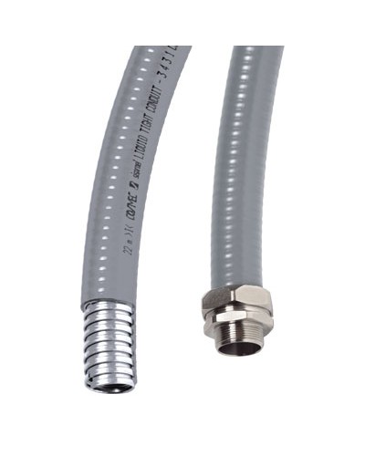 Металлорукав DN 20мм в ПВХ изоляции, Dвн 20,5 мм, Dнар 25,5, 50 м, цветсерый DKC 6071R-020 в Березниках Металлорукав Pintop.ru