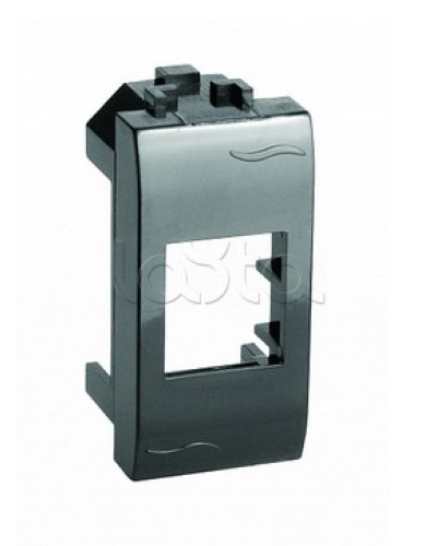 Адаптер для информационных разъемов Keystone, черный, 1мод. DKC (77607N) в Березниках Аксессуары для стоек и шкафов Pintop.ru