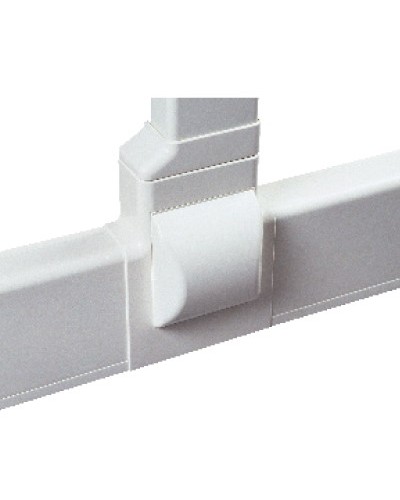 Тройник для плинтусного короба 100х40 мм с отводом на короб 90х40 мм, белый DKC AIR10047 в Березниках Повороты, муфты, тройники Pintop.ru