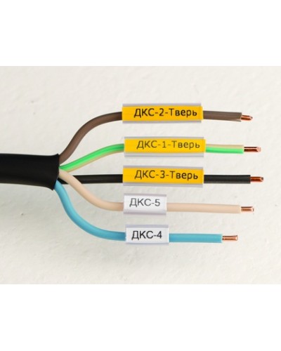 Маркировка для провода, гибкая, для трубочек. 4х23мм. Белая DKC NUTFL23 в Березниках Крепежные изделия Pintop.ru