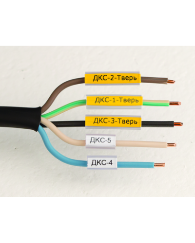 Маркировка для провода, гибкая, для трубочек. 4х30мм. Белая DKC NUTFL30 в Березниках Крепежные изделия Pintop.ru