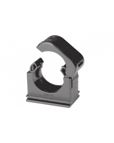 Держатель с крышкой DN 17 мм, полиамид, цвет чёрный (PASW17N) в Березниках Держатели, клипсы, скобы Pintop.ru