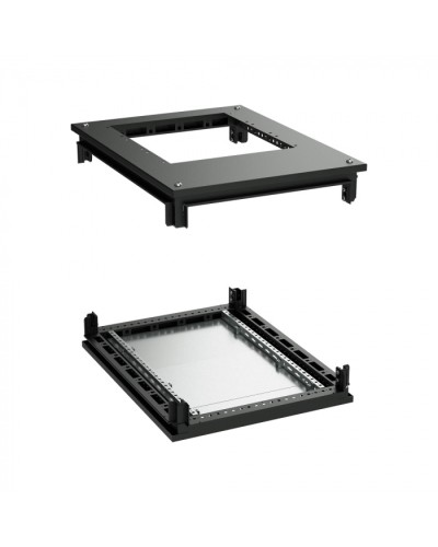 Крыша с фланцем и основание для 19 IT-CQE 800x800, RAL9005 DKC (R5RKTB88FITB) в Березниках Аксессуары для стоек и шкафов Pintop.ru