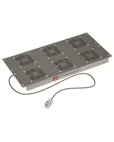 Потолочный вентиляторный модуль, с термостатом 6 вент. для крыши Ш=800мм DKC R5VSIT8006FT в Березниках Вентиляторные модули Pintop.ru